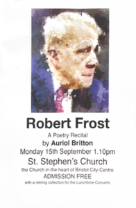 Auriol Britton - Robert Frost poetry recital