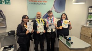 Local opticians puts young artists in the frame