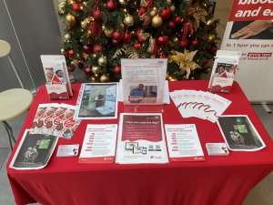 NHS Blood Donations team in-centre